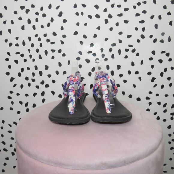 Sanuk Yoga Ella Floral Print Slingback Sandals - Picture 4 of 9